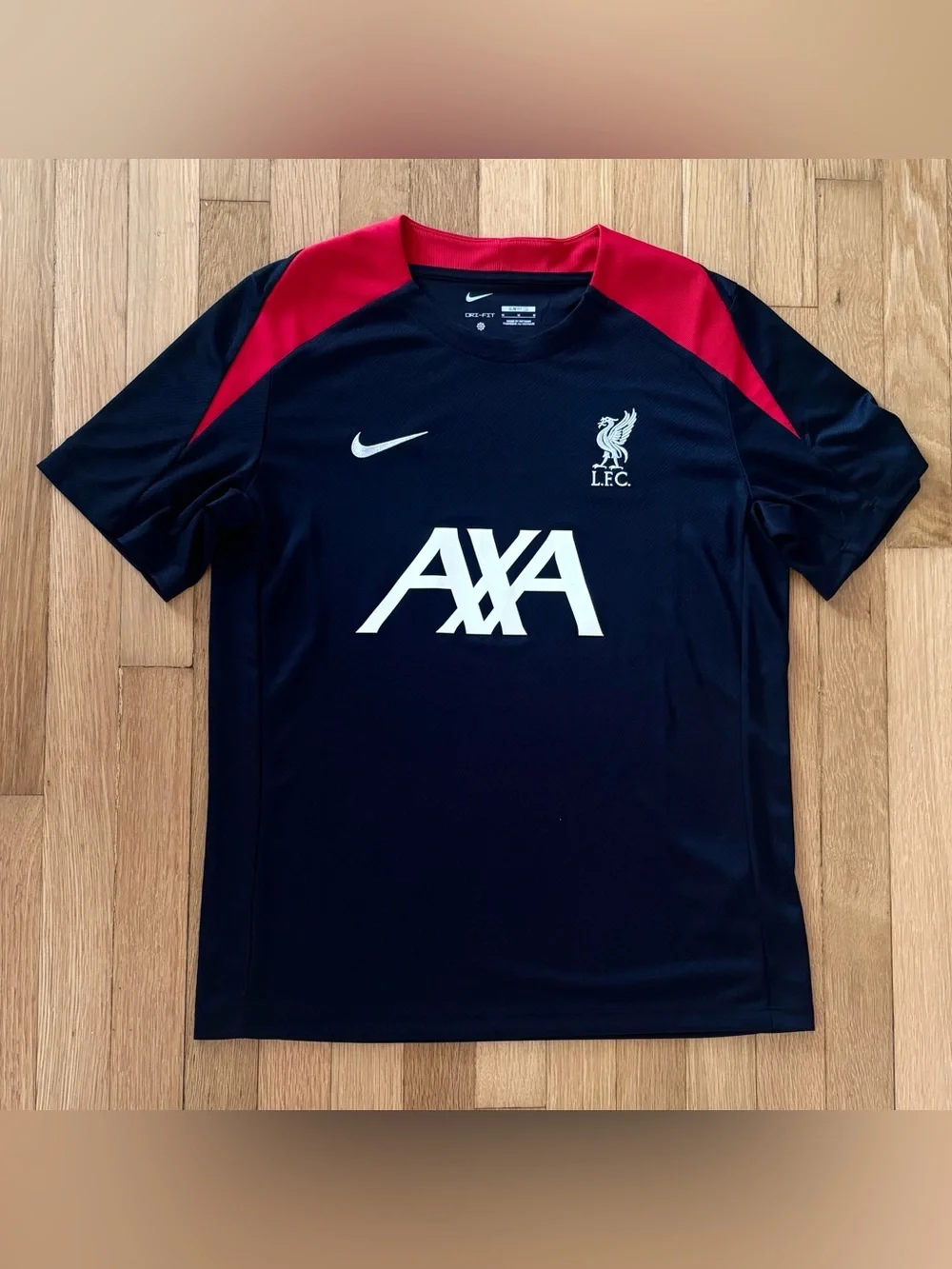 LIVERPOOL FC Nike Soccer Training Top Mens M Premier League Champions Jersey 25